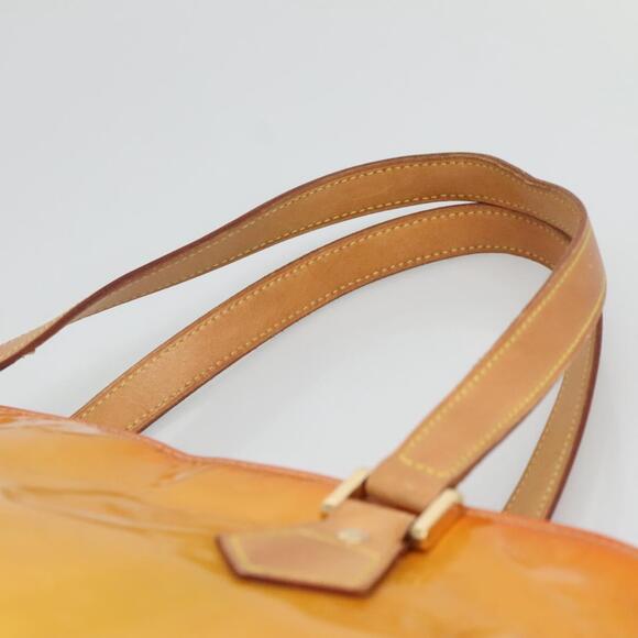 LOUIS VUITTON Monogram Vernis Houston Hand Bag Beige M91004 - Picture 8 of 12